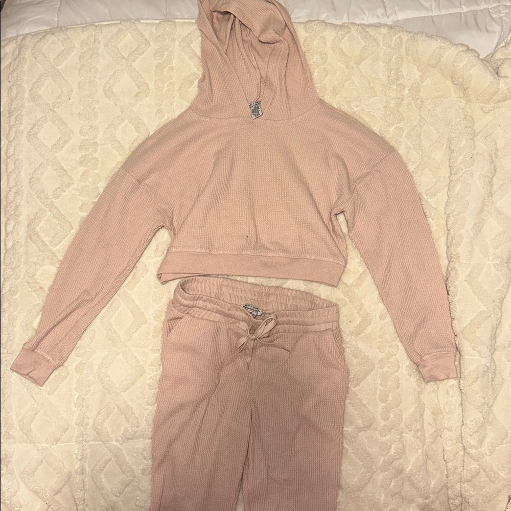 Light Pink Hoodie and Jogger Set